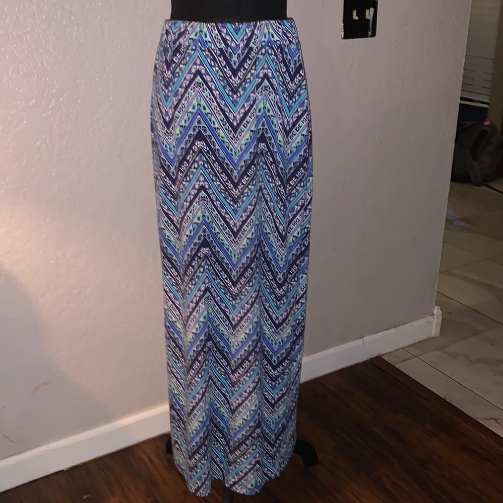 Say anything blue patterned skirt sizeXL